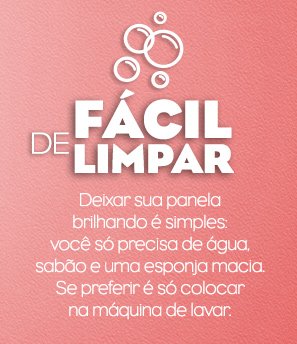 Fácil de limpar