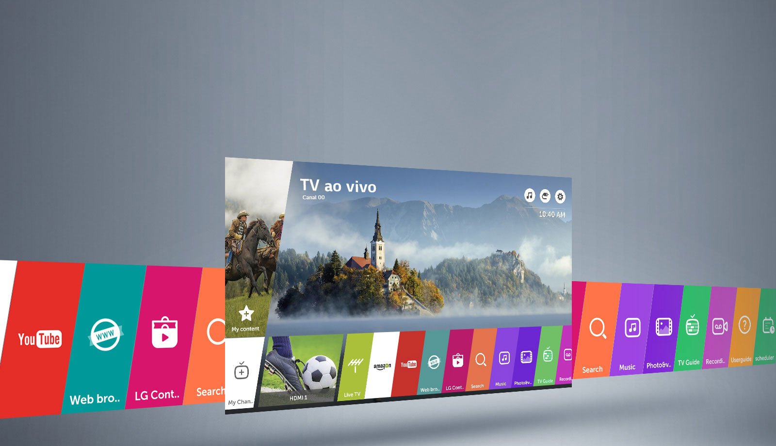 Smart TV com WebOS 3.5 Smart TV com WebOS 3.5