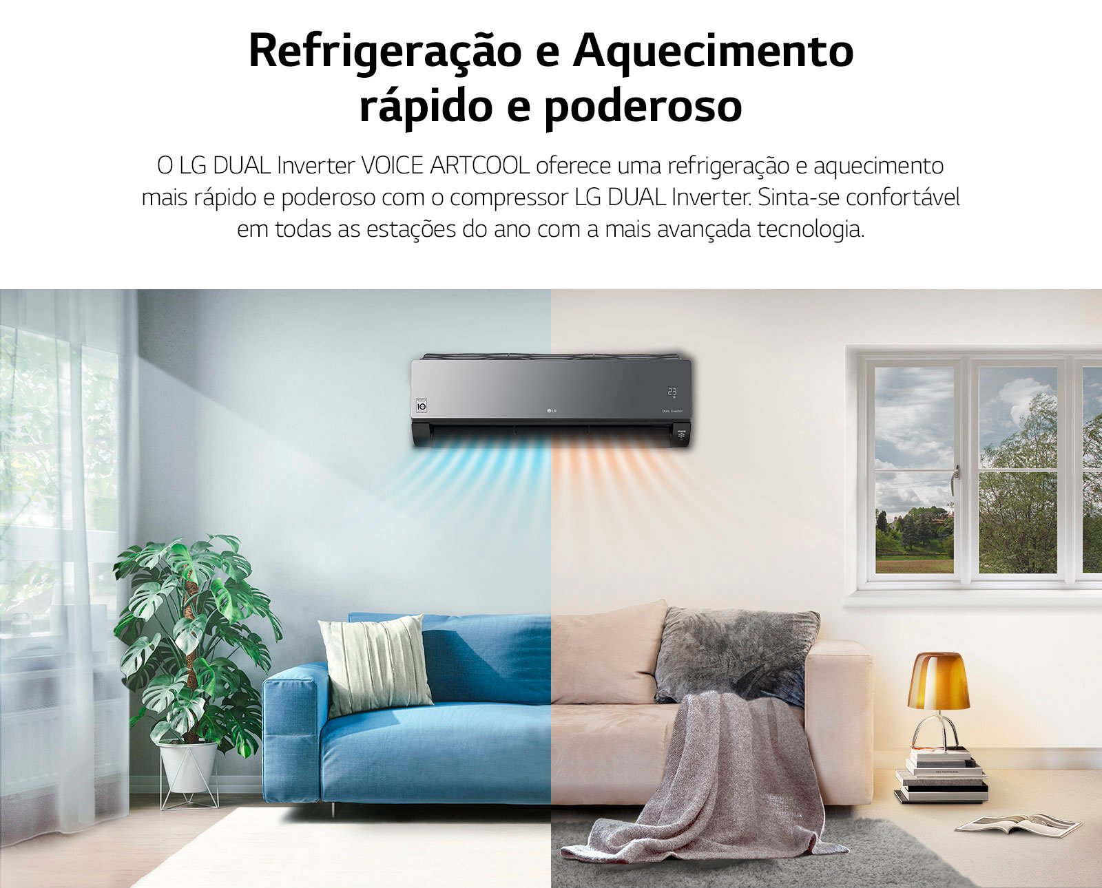 LG Dual Inverter Voice Artcool