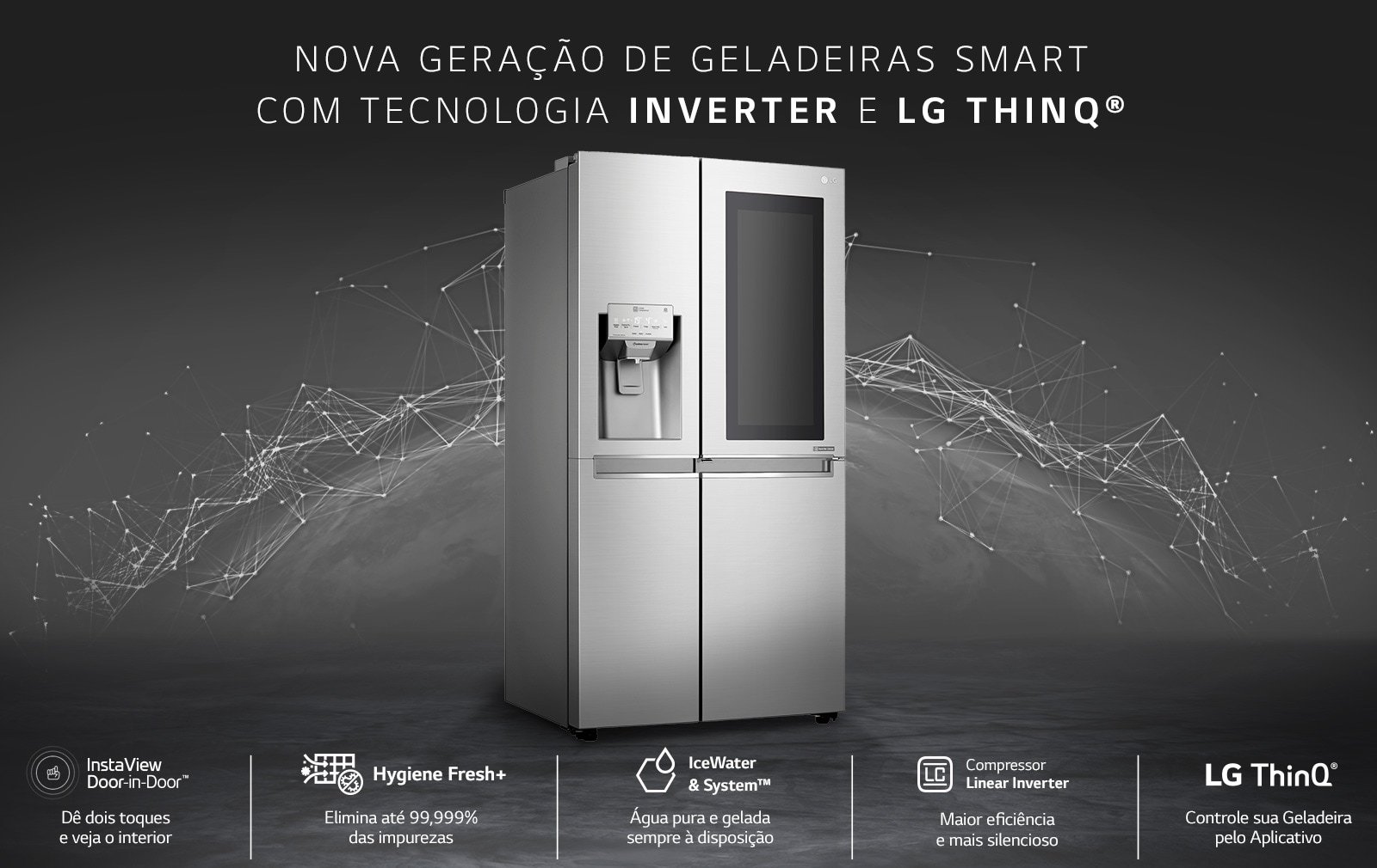 Nova geração de gealdeiras Smart com tecnologia Inverter e LG ThinQ®