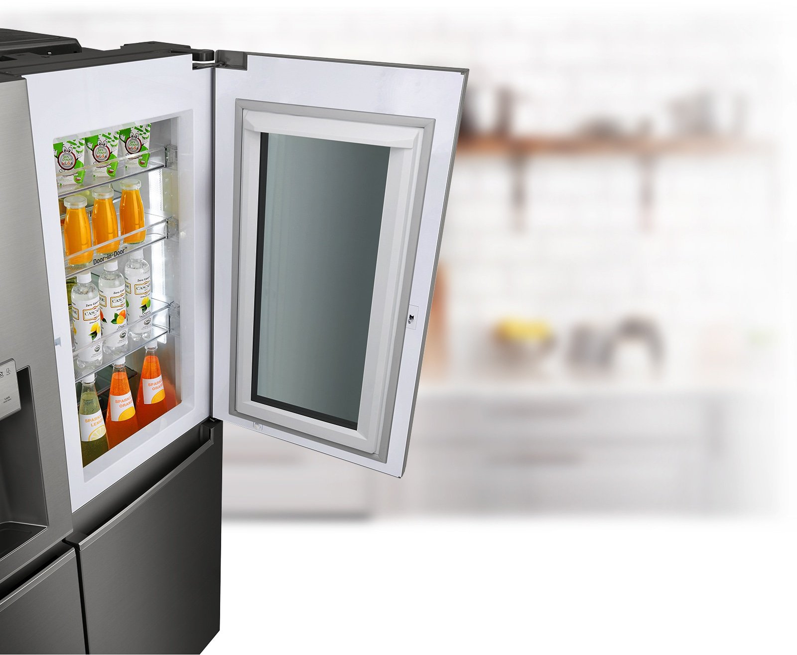 Acesso prático e rápido com o compartimento Door-in-Door™
