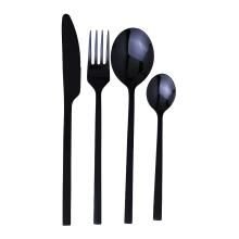 Faqueiro Duo Oslo Preto com 16 Peças - A/CASA