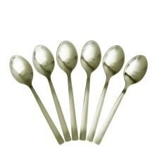 Conjunto de Colher para Chá Luxor Dourado com 6 Peças - A/CASA