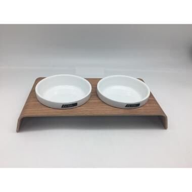 Comedouro duplo madeira Clearance