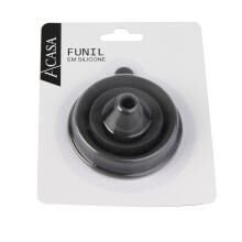 Funil Retrátil Silicone 9.5cm Grafite - A\CASA