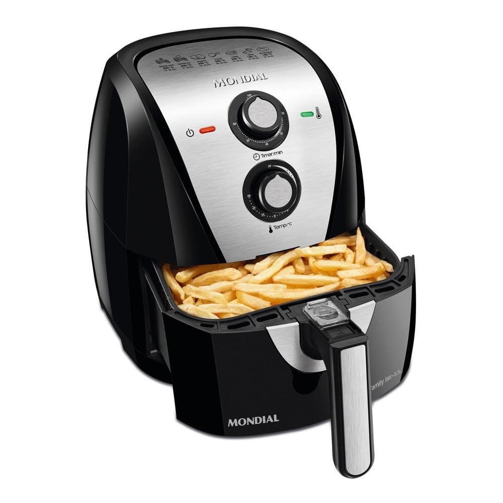 Fritadeira Mondial Air Fryer Inox 5.5L AF55