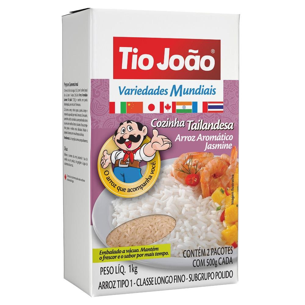 Arroz TIO JOÃO Cozinha Tailandesa Jasmim 1kg