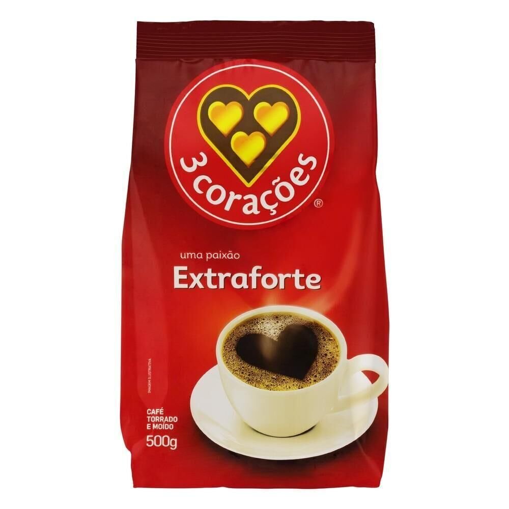 Café 3 CORAÇÕES Extra Forte 500g