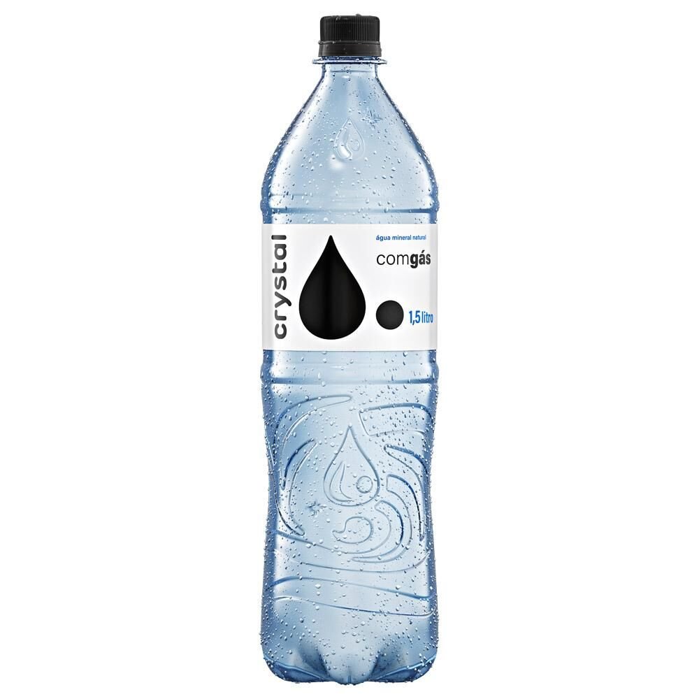 Água Mineral com Gás CRYSTAL PET 1.5L