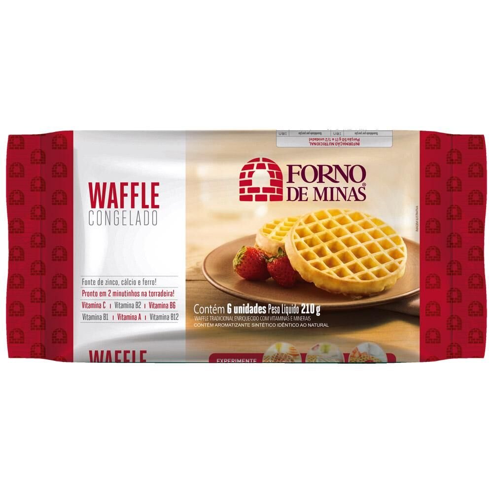 Waffle Congelado Forno de Minas