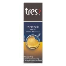 Café Tres Espresso Descafeinado 10 Cápsulas 80g