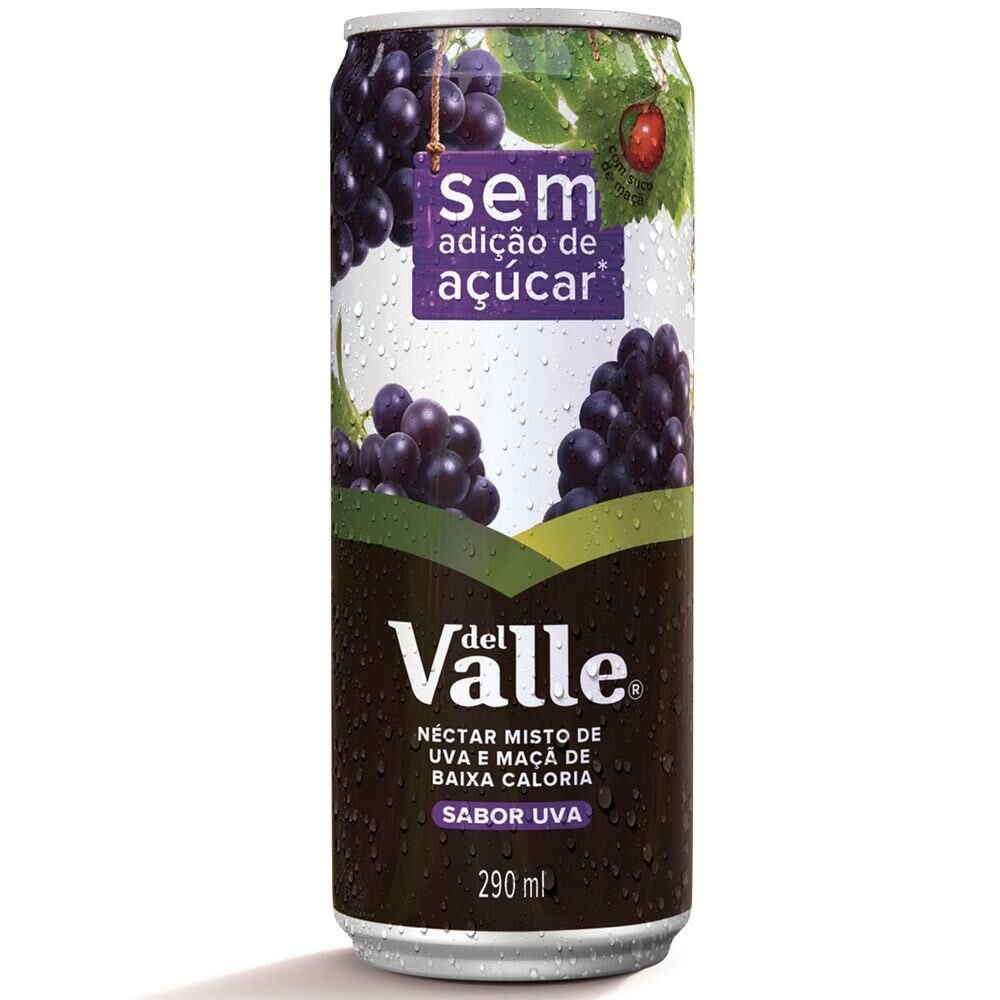 Néctar DEL VALLE Uva sem Açúcar Lata 290ml