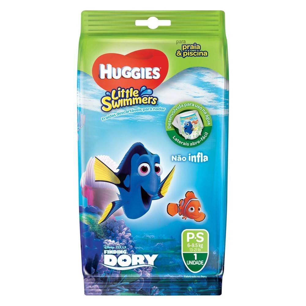 Fralda Descartável HUGGIES Little Swimmers para Praia e Piscina 6-9.5kg