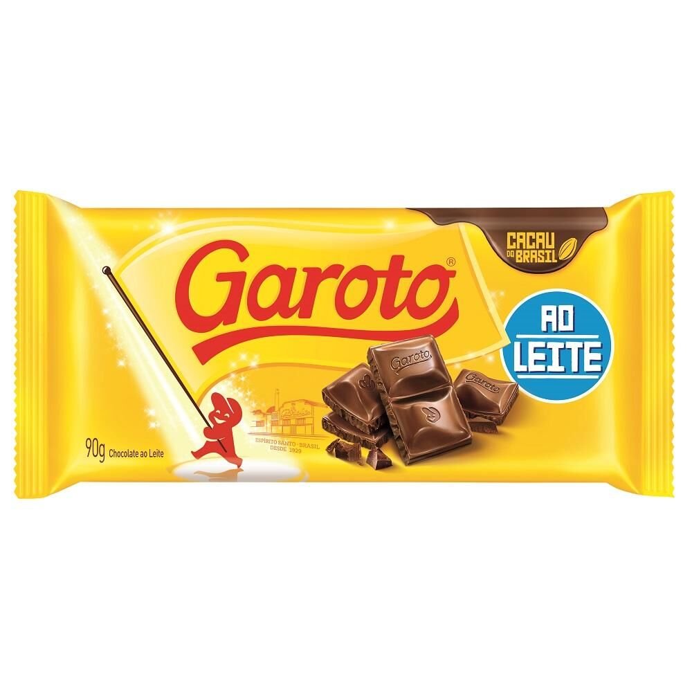 Chocolate GAROTO ao Leite 90g