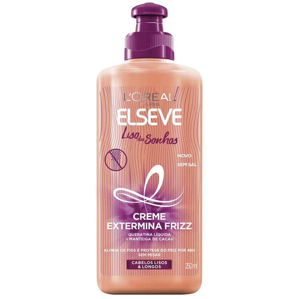 Creme para Pentear ELSEVE Liso dos Sonhos Externina Frizz 250ml]