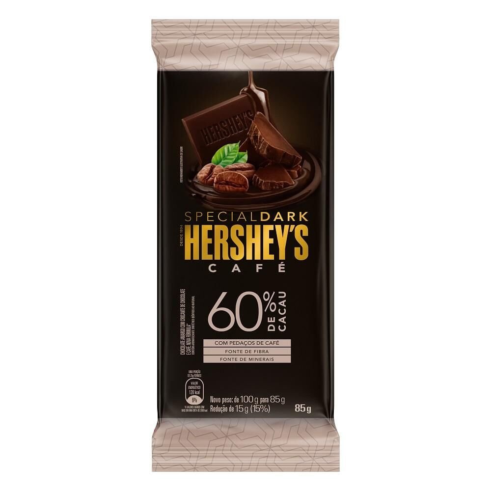Chocolate HERSHEY'S Special Dark Café 60 Cacau 85g
