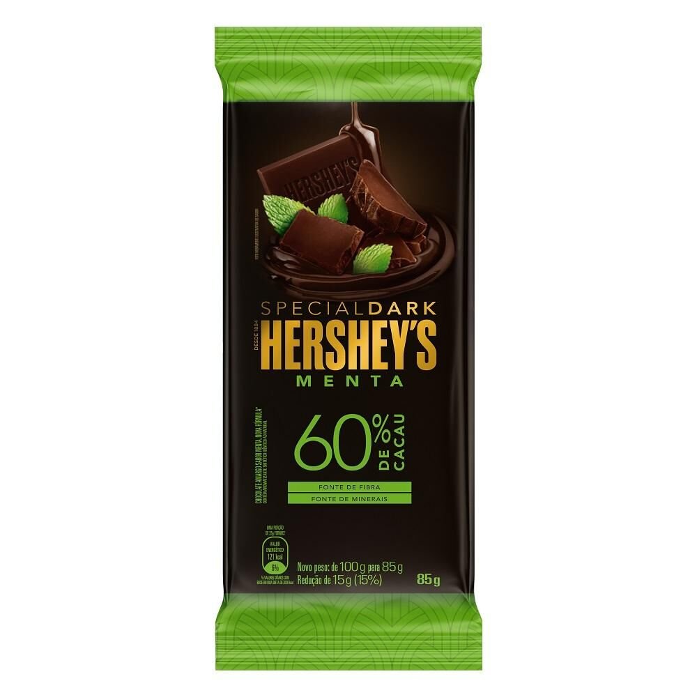 Chocolate HERSHEY'S Special Dark Menta 60 Cacau 85g