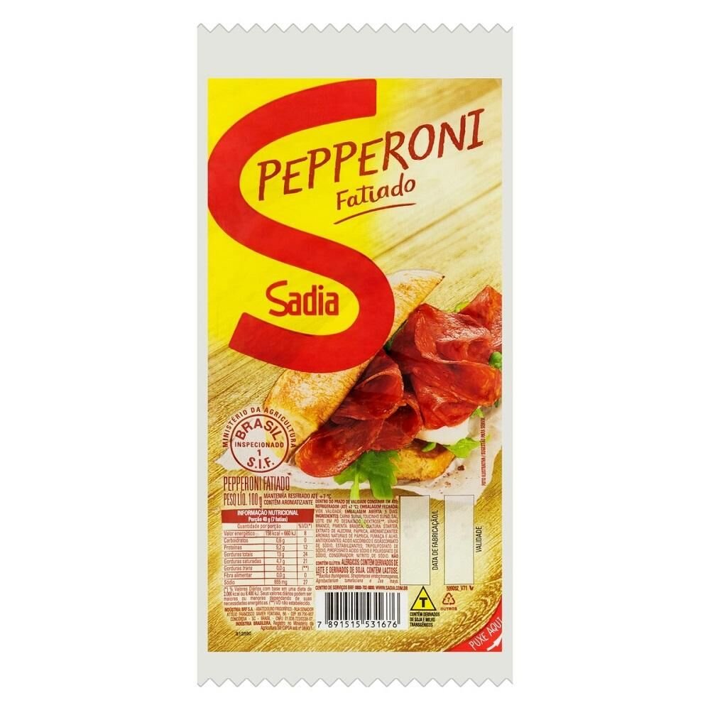 Salame SADIA Pepperoni Fatiado 100g
