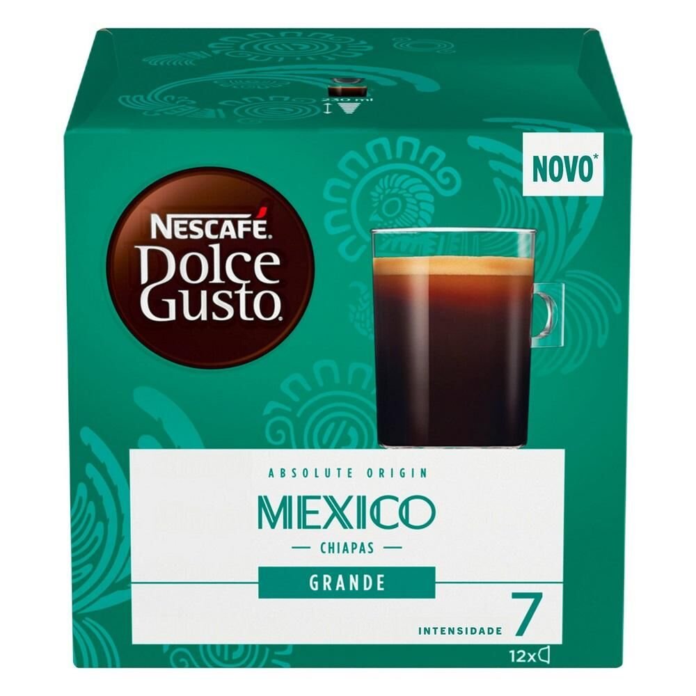 Nescafé DOLCE GUSTO Absolute Origin Grande México Chiapas com 12