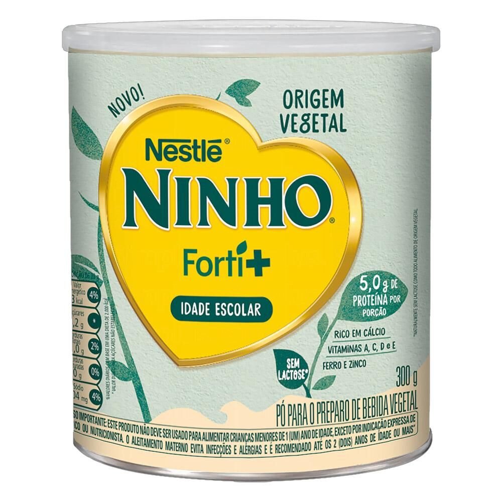 Leite em Pó NINHO Origem Vegetal Forti+ Zero Lactose 300g Leite em Pó NINHO Origem Vegetal Forti+ Zero Lactose 300g