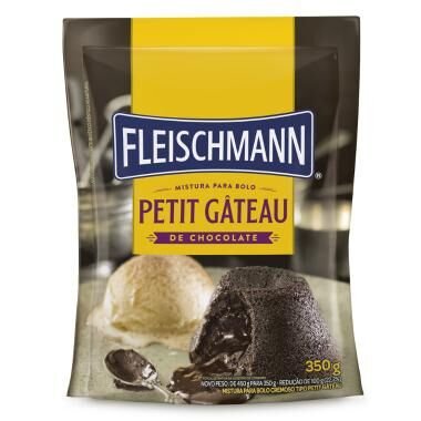 Mistura Para Bolo Fleischmann Petit Gateau Chocolate 350g