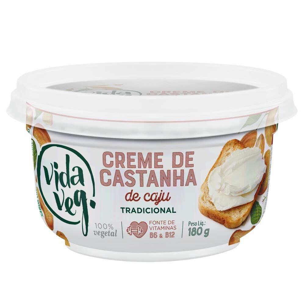 Creme de Castanha de Caju VIDA VEG Tradicional 180g