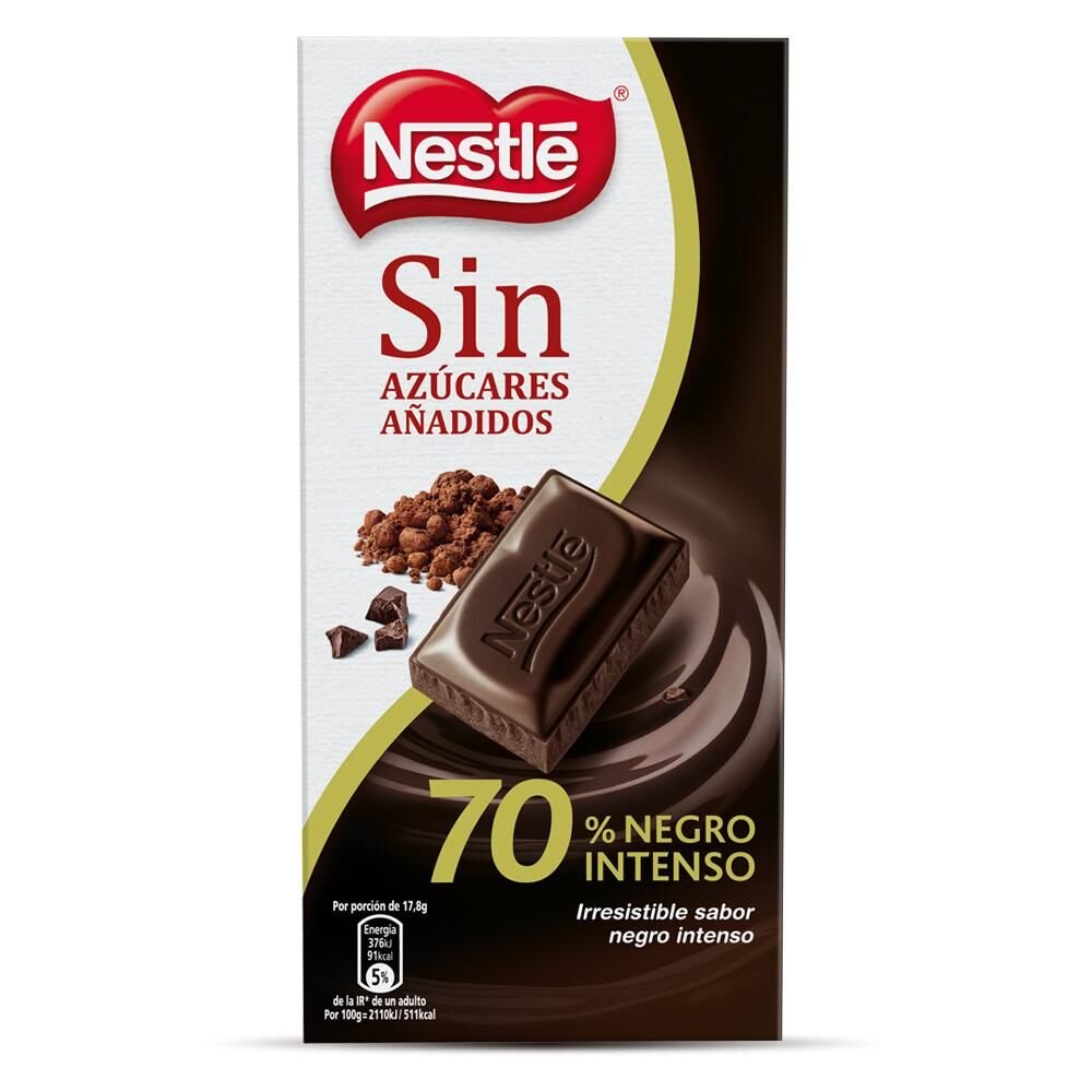Chocolate NESTLÉ sem Açúcar 70% 125g