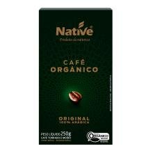 Café NATIVE Orgânico Torrado e Moído 250g